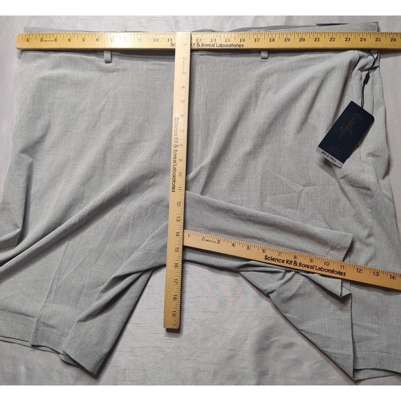 WALTER HAGEN Men Big & Tall 48 Gray 11 Majors Textured Grid 11" Golf Shorts NEW - Picture 5 of 15